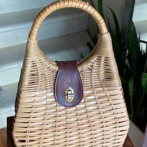 Vintage 1950's Wicker Handbag